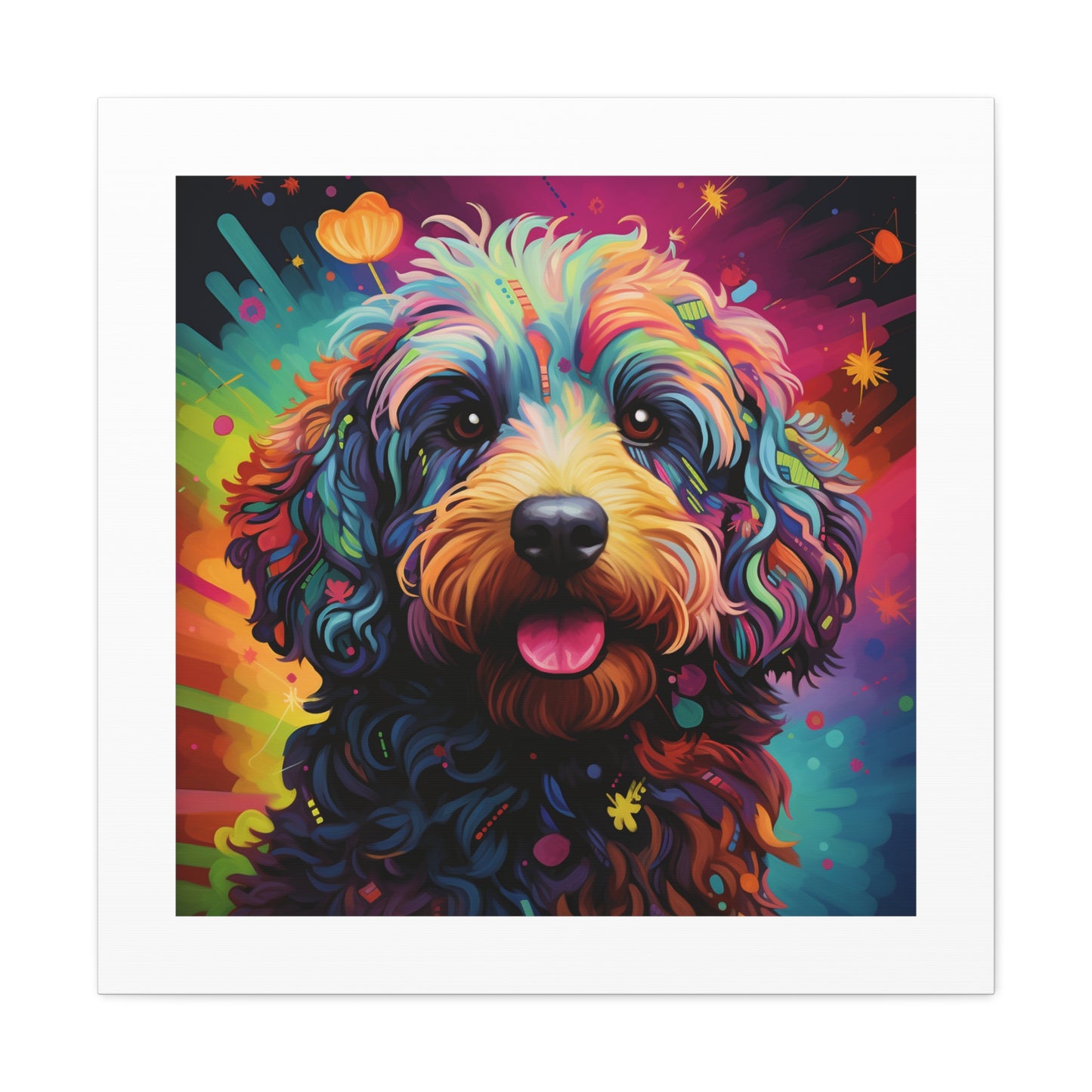 Technicolor AI Doodle Print