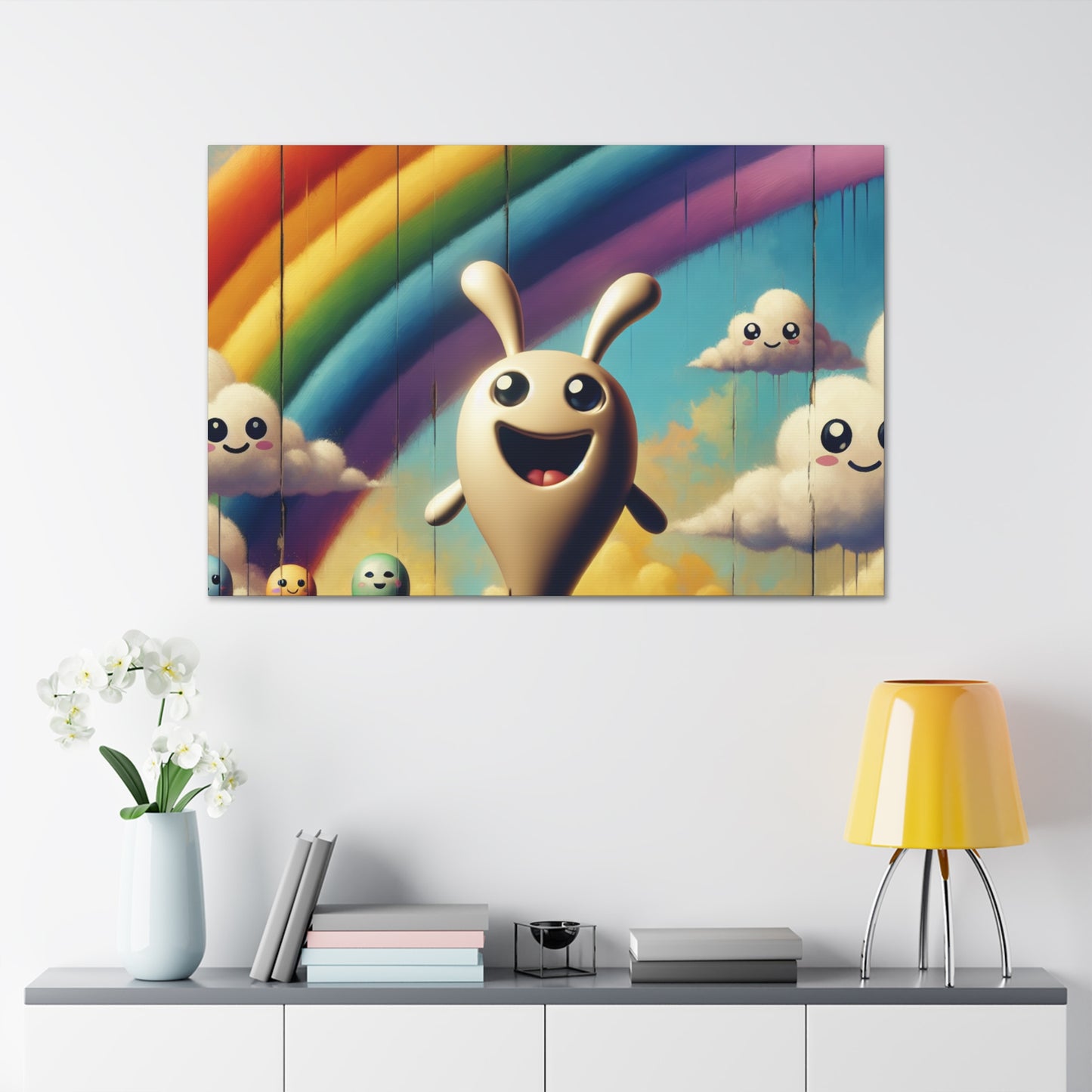 Rainbow Moxi- Canvas