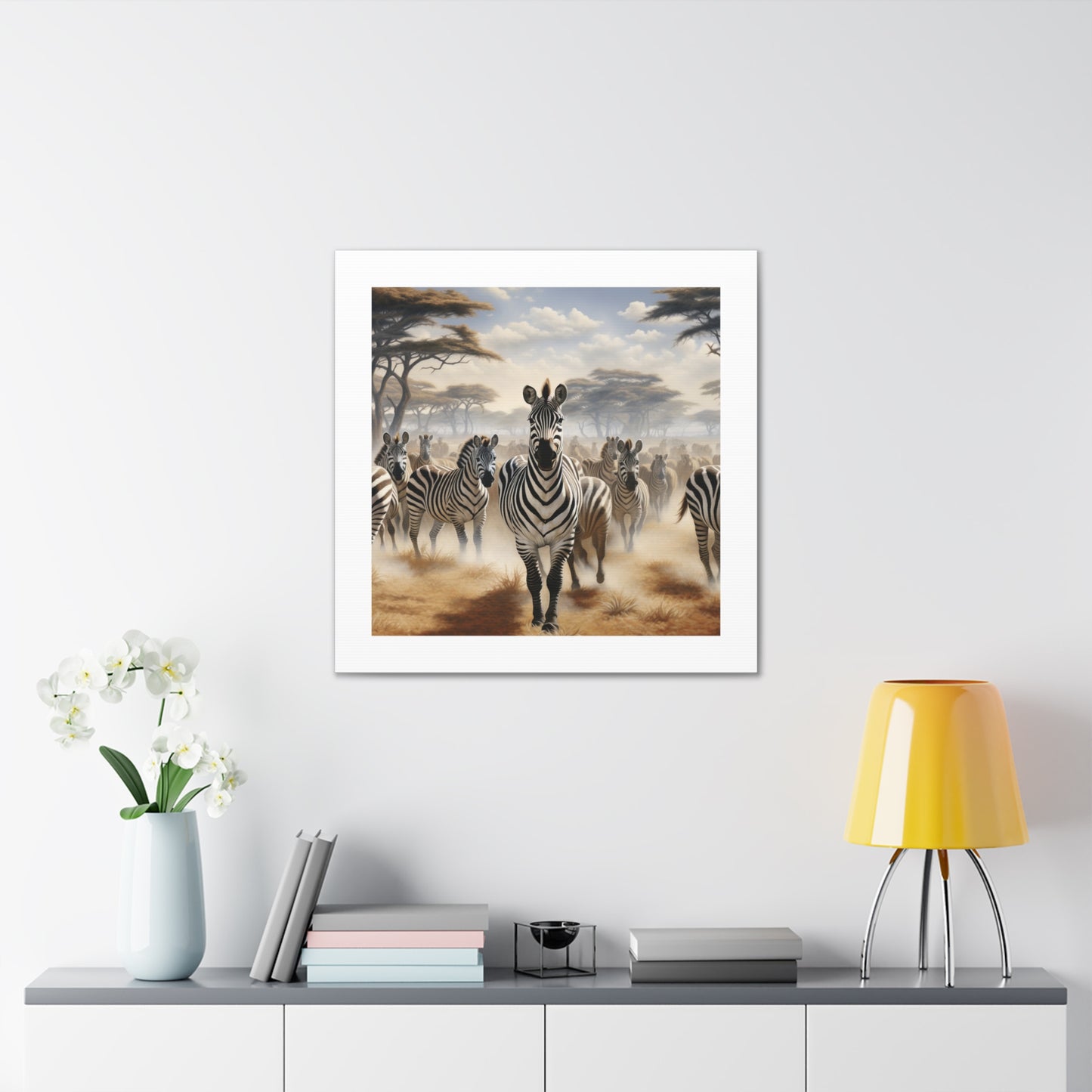 Zebra Herdscape Art