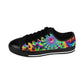 "Vivid Fractal Pulse"- LowTop Shoes