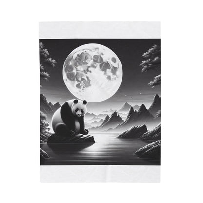 "Mystic Moonlight: Serene Panda" -Blanket