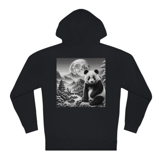 Serene Moonlight: Graceful Panda-  Hoodie