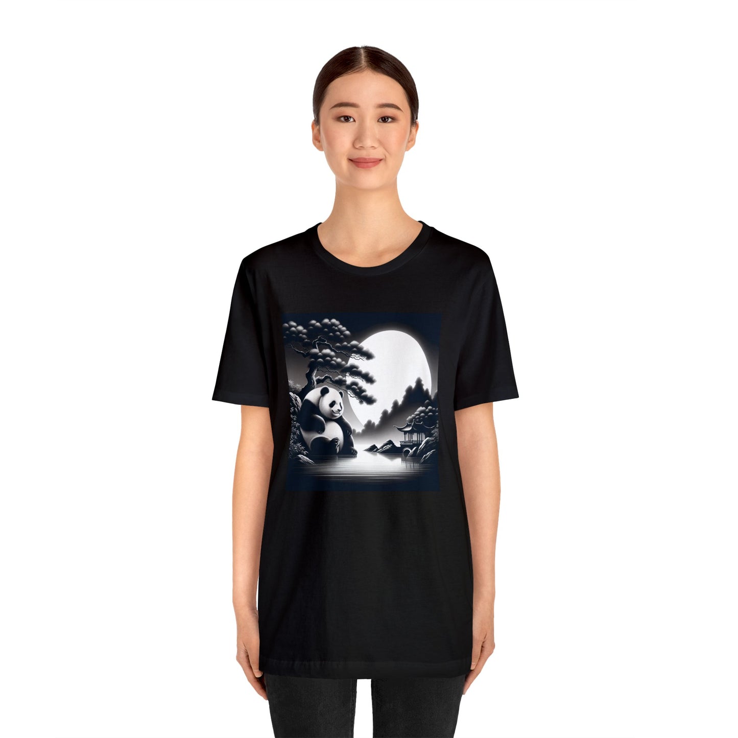 "Panda's Moonlit Majesty"-  Tshirt