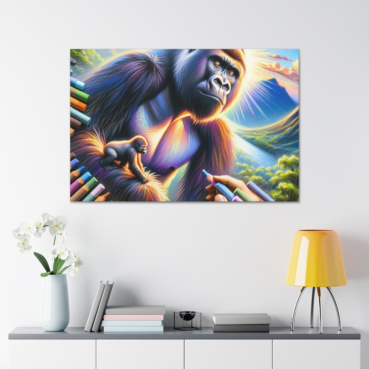 "Radiant Primate Panorama"