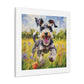 Joyful Mini-Schnauzer Canvas Print