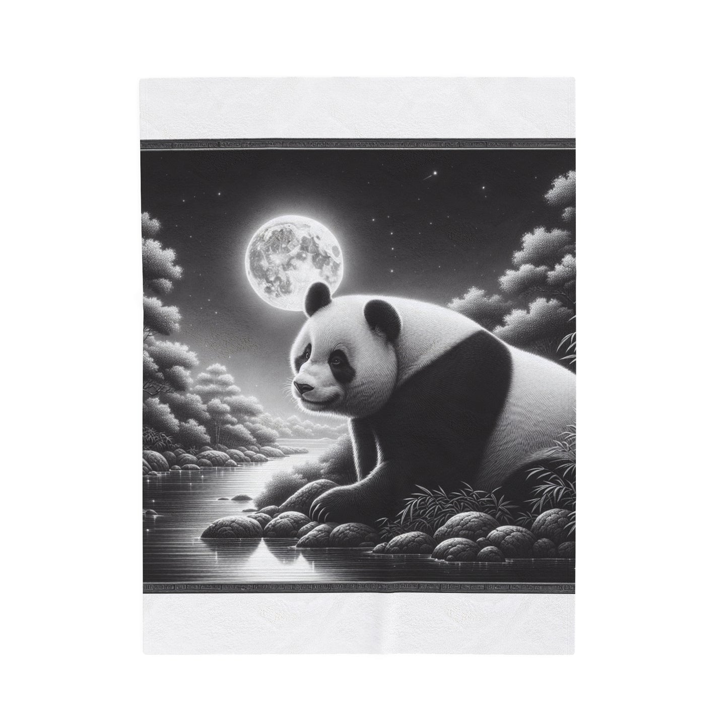 "Moonlit Panda" -Blanket
