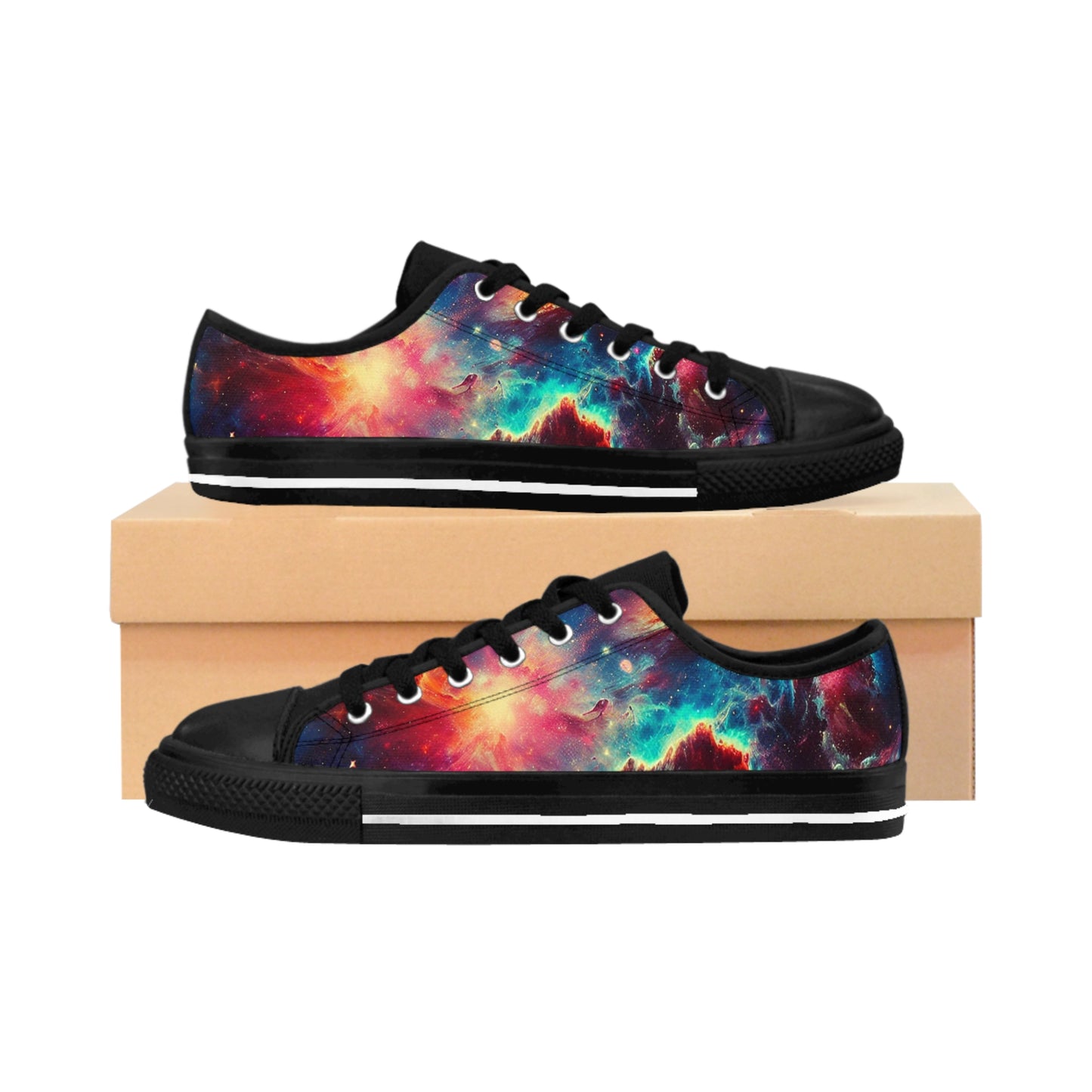 PsychedeliCosmos Print- LowTop Shoes