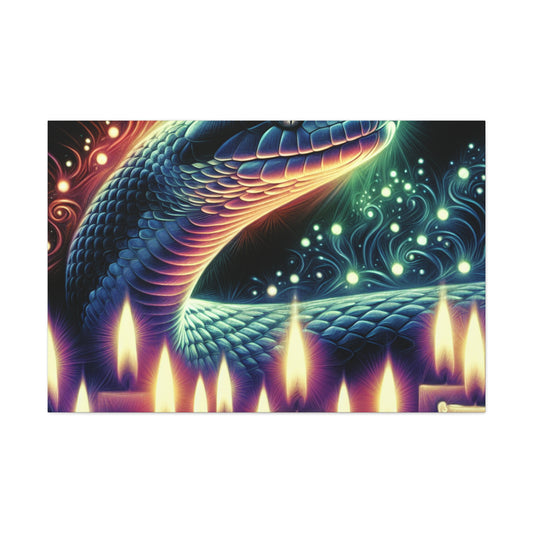 "Serpent's Aura Canvas"