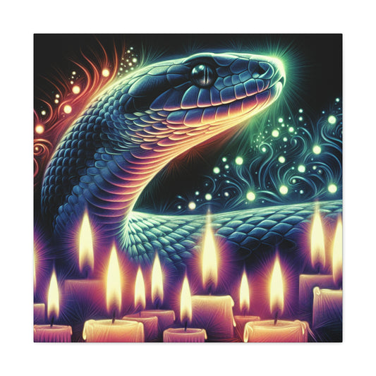 "Serpent's Aura Canvas"