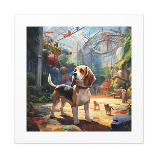 Impressionistic Beagle Adventure