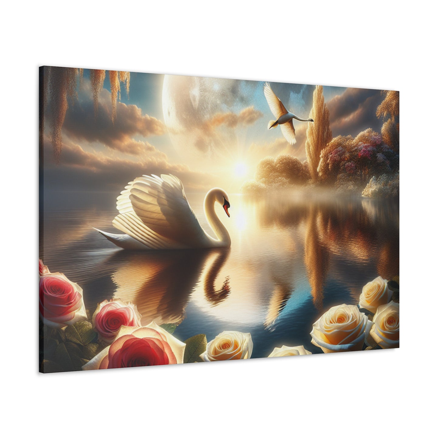 "Swan Serenade"- Canvas