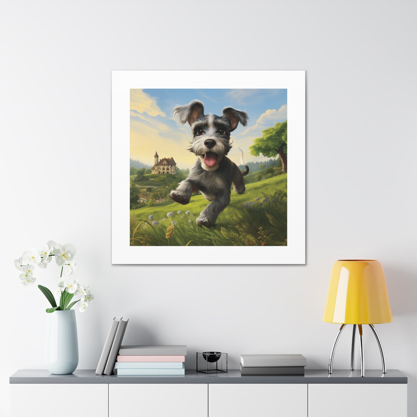 "Miniature Schnauzer Joyous Pasture"