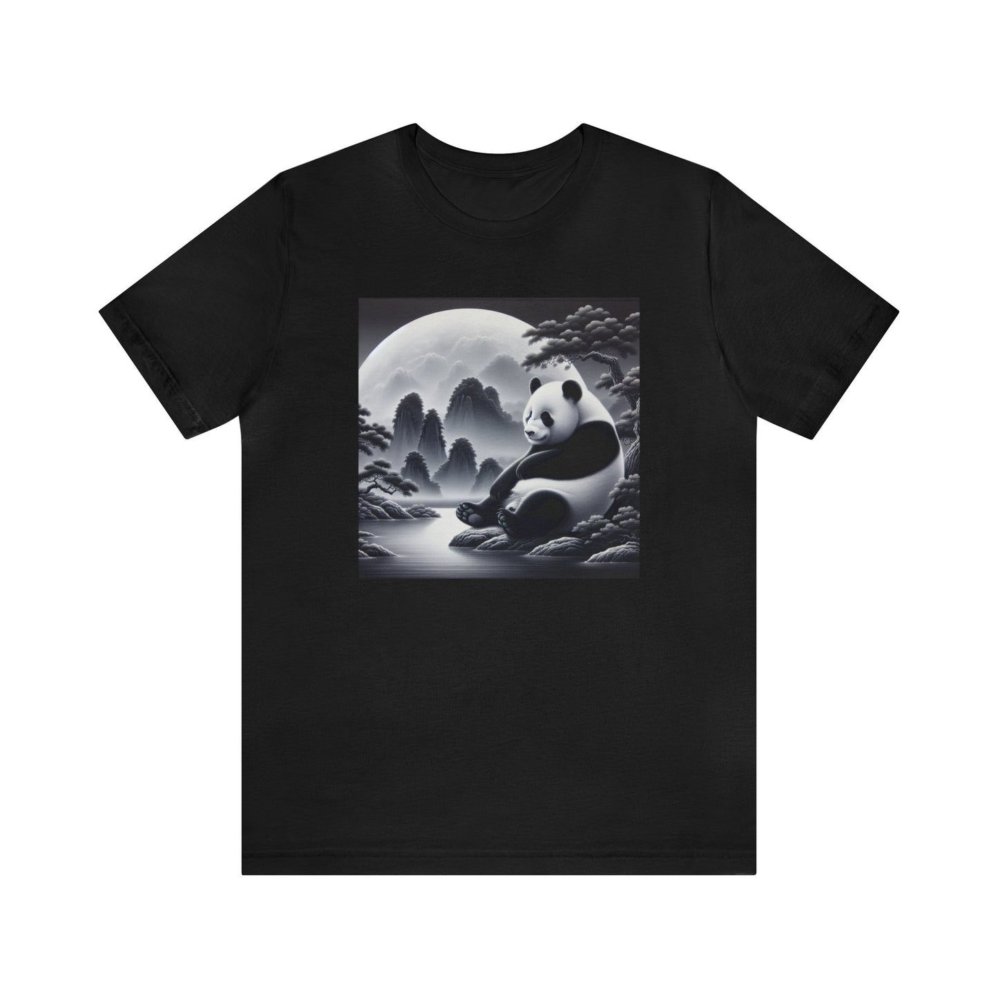 "Moonlit Majesty: Panda's Serenity"-  Tshirt