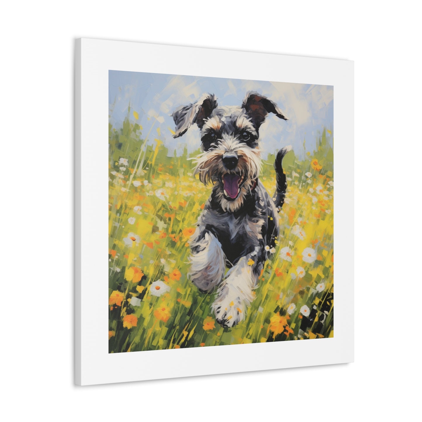 Joyful Miniature Schnauzer Print