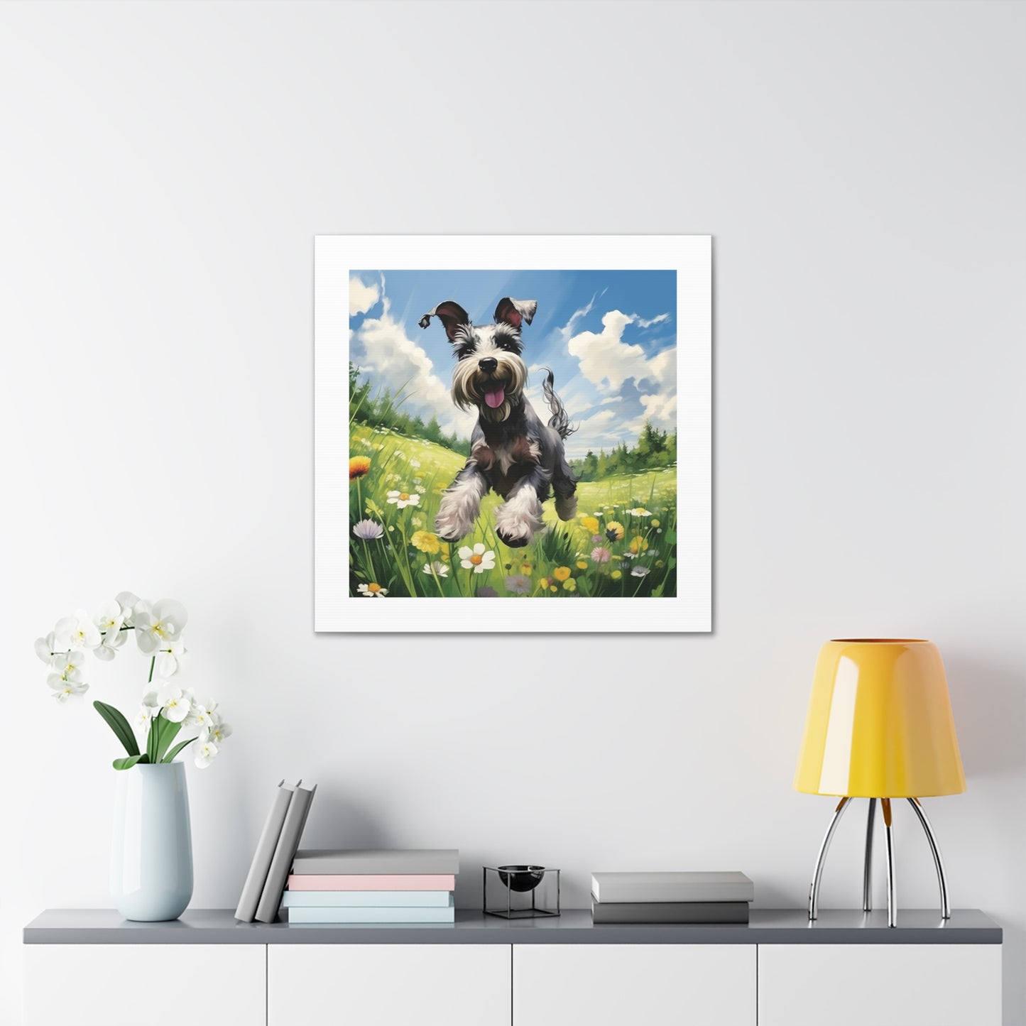 Miniature Schnauzer Pasture Print