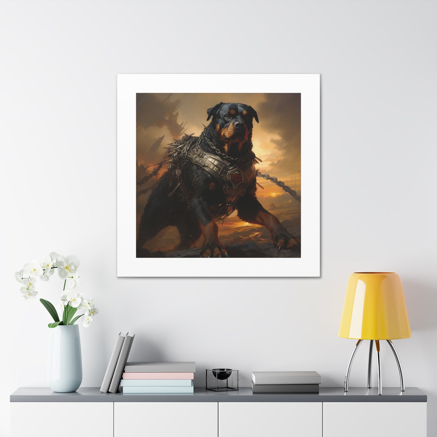 Fearsome War Dog Canvas