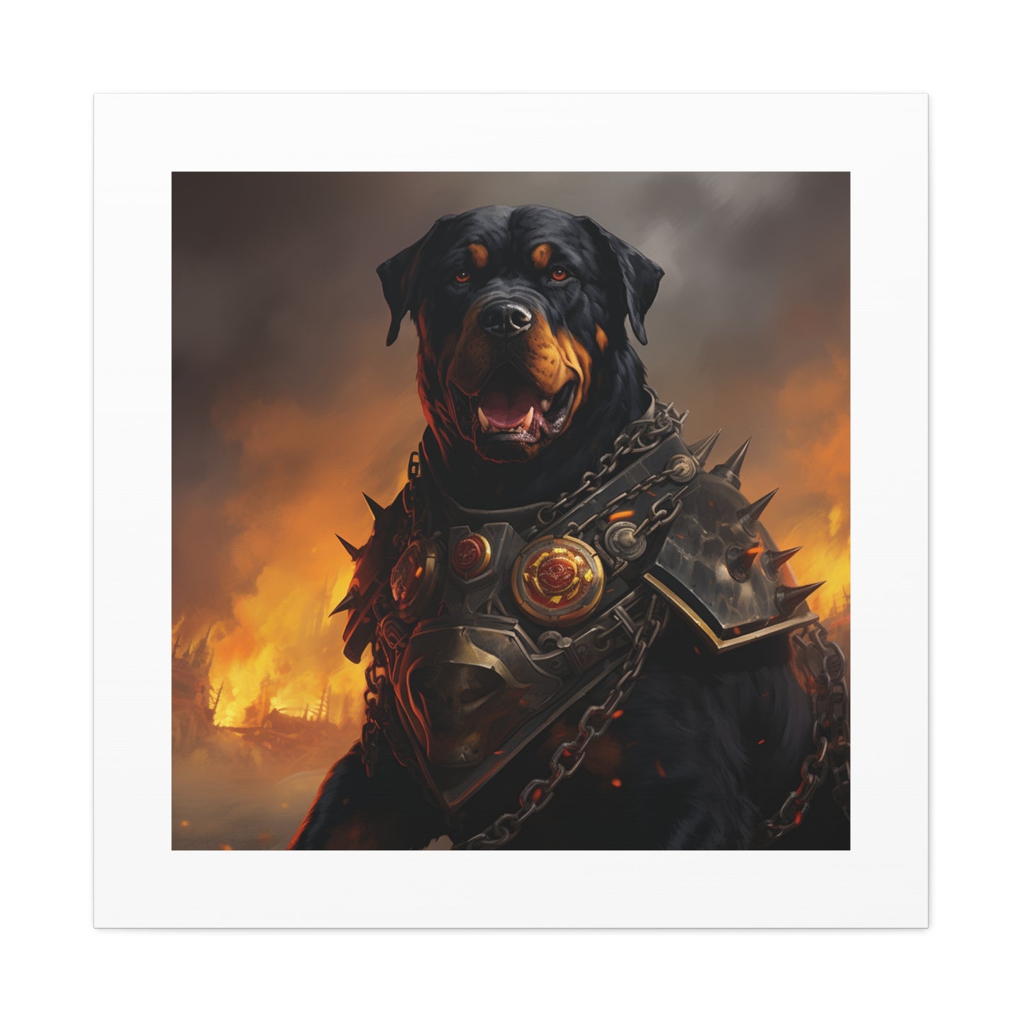 "Brave War-Dog: Armor'd Fight"