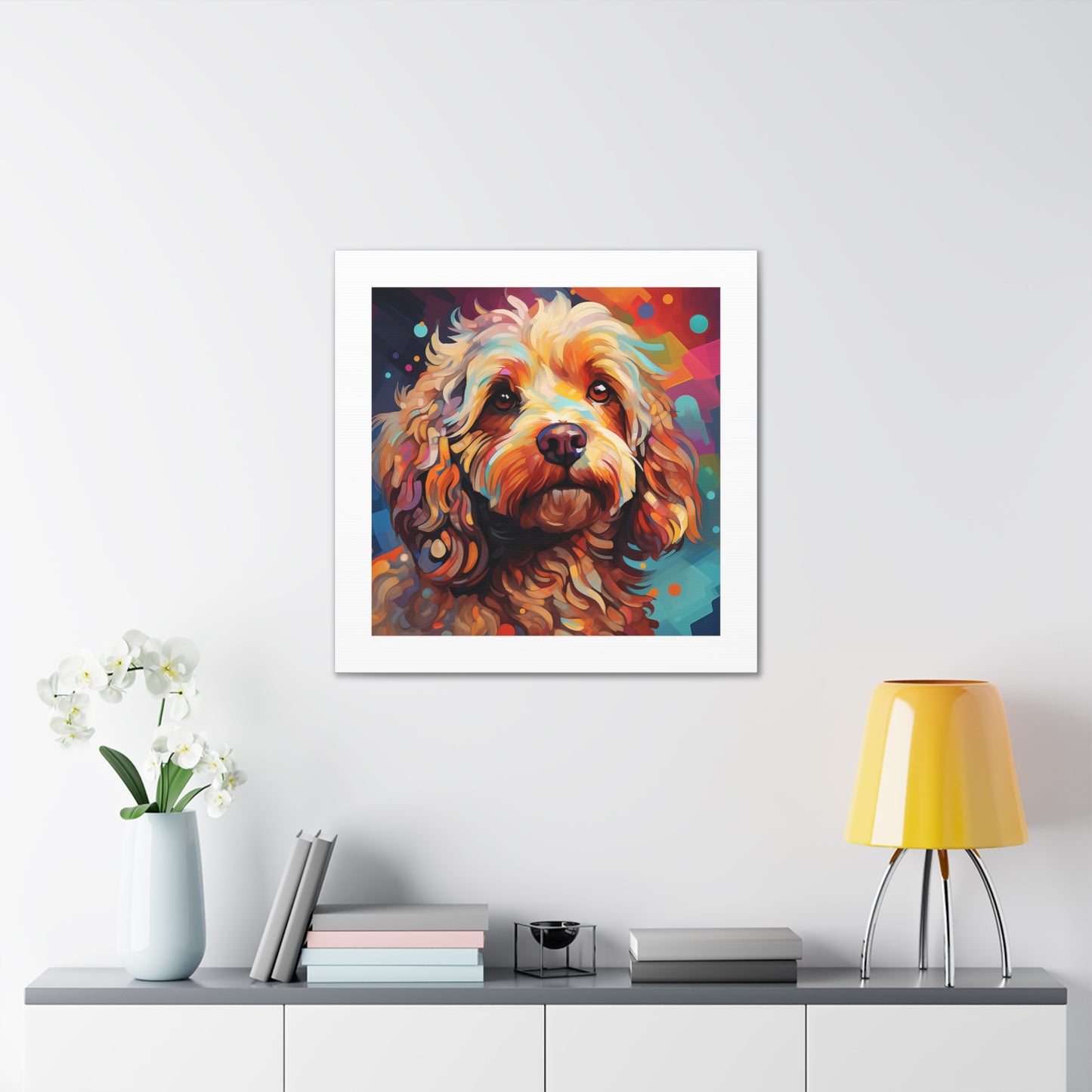 Technicolor AI Labradoodle Art.