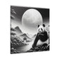 "Panda Moonlight"- Canvas