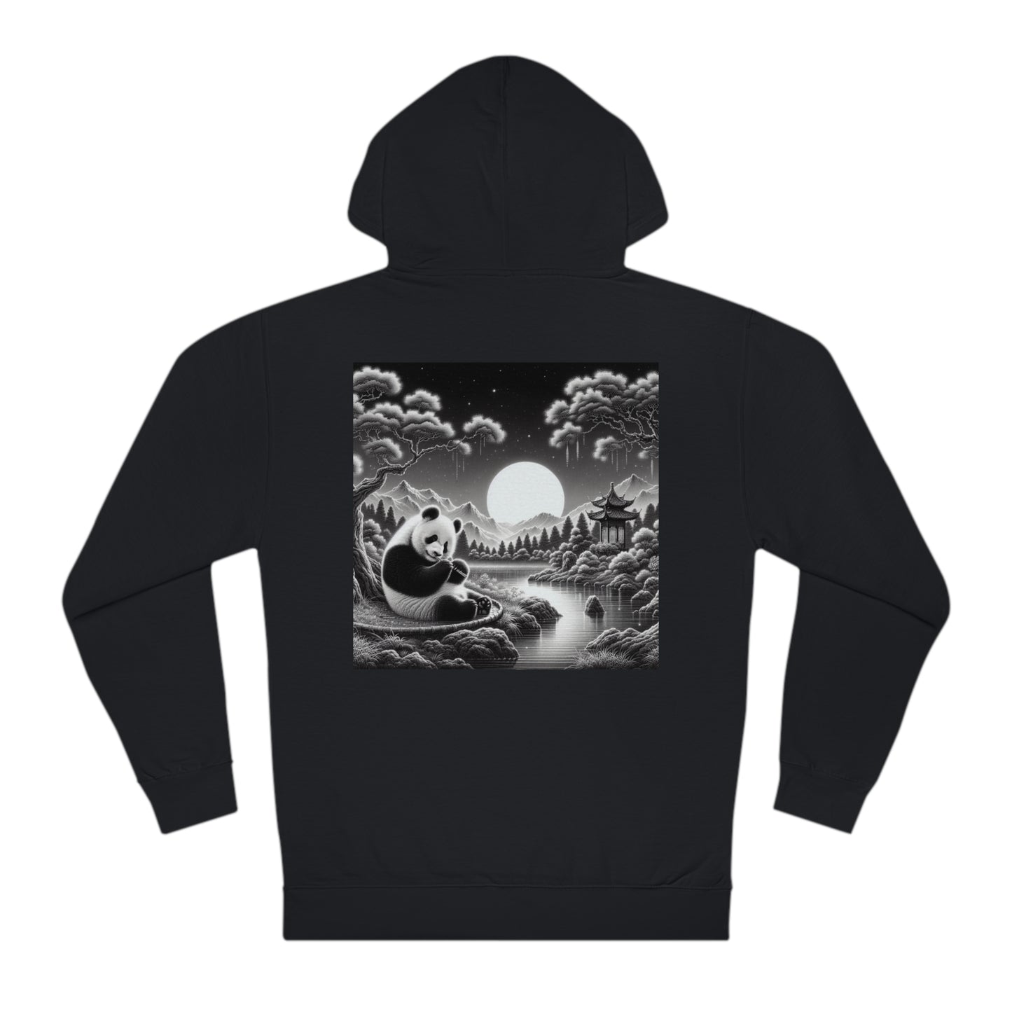 "Panda's Moonlit Majesty"-  Hoodie