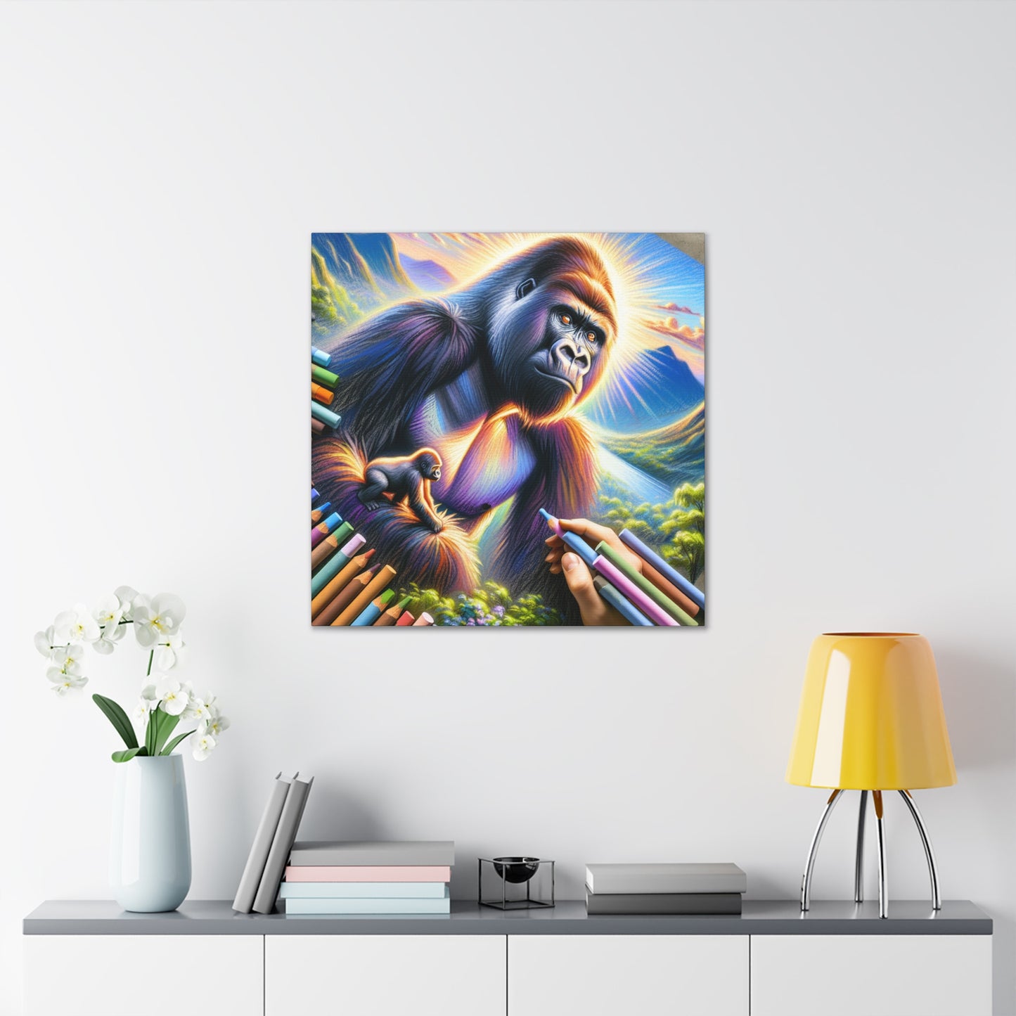 "Radiant Primate Panorama"