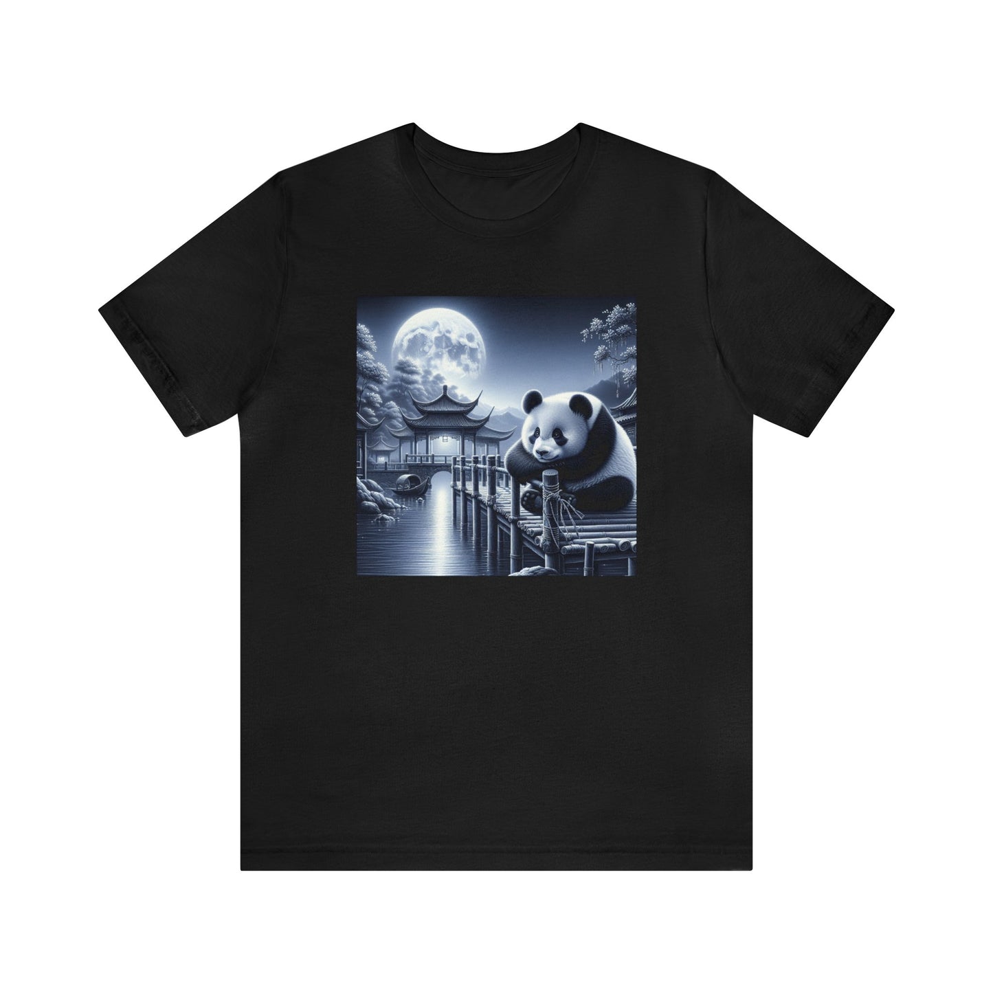 "Moonlit Majesty: Serene Panda"-  Tshirt