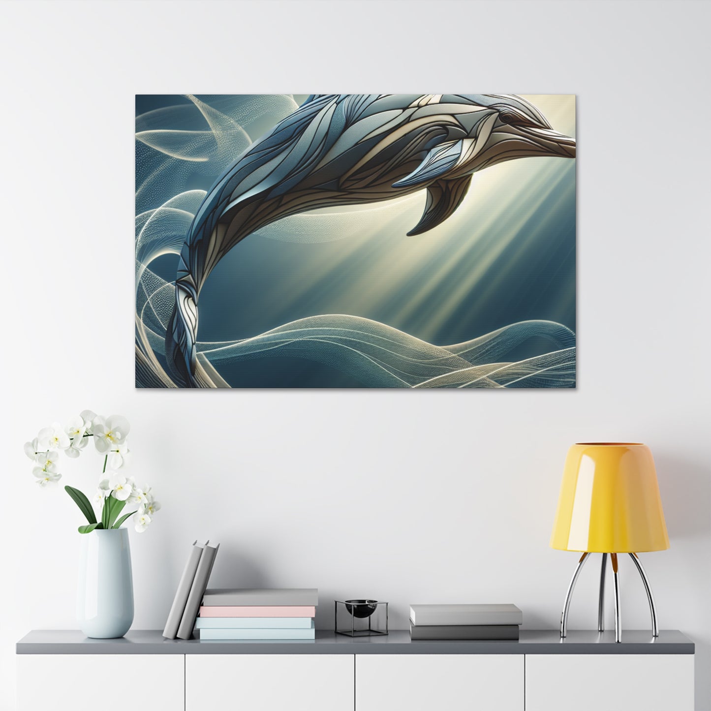 "Dolphin Prism"- Canvas