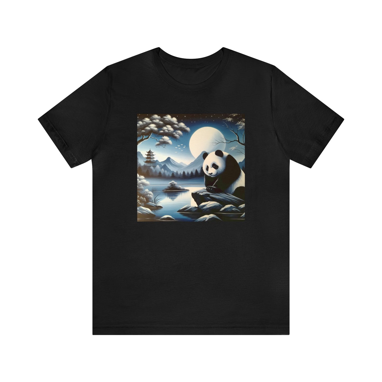 "Moonlit Panda Majesty"-  Tshirt