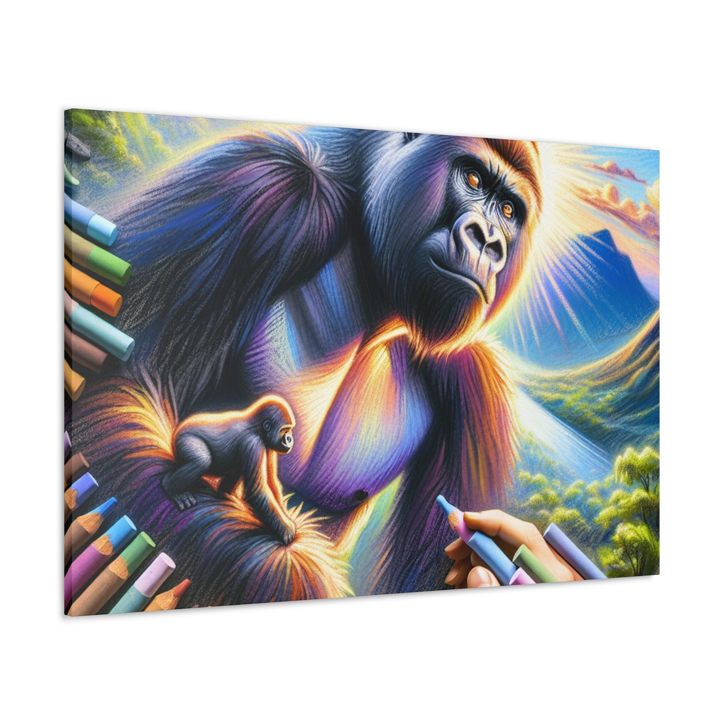 "Radiant Primate Panorama"