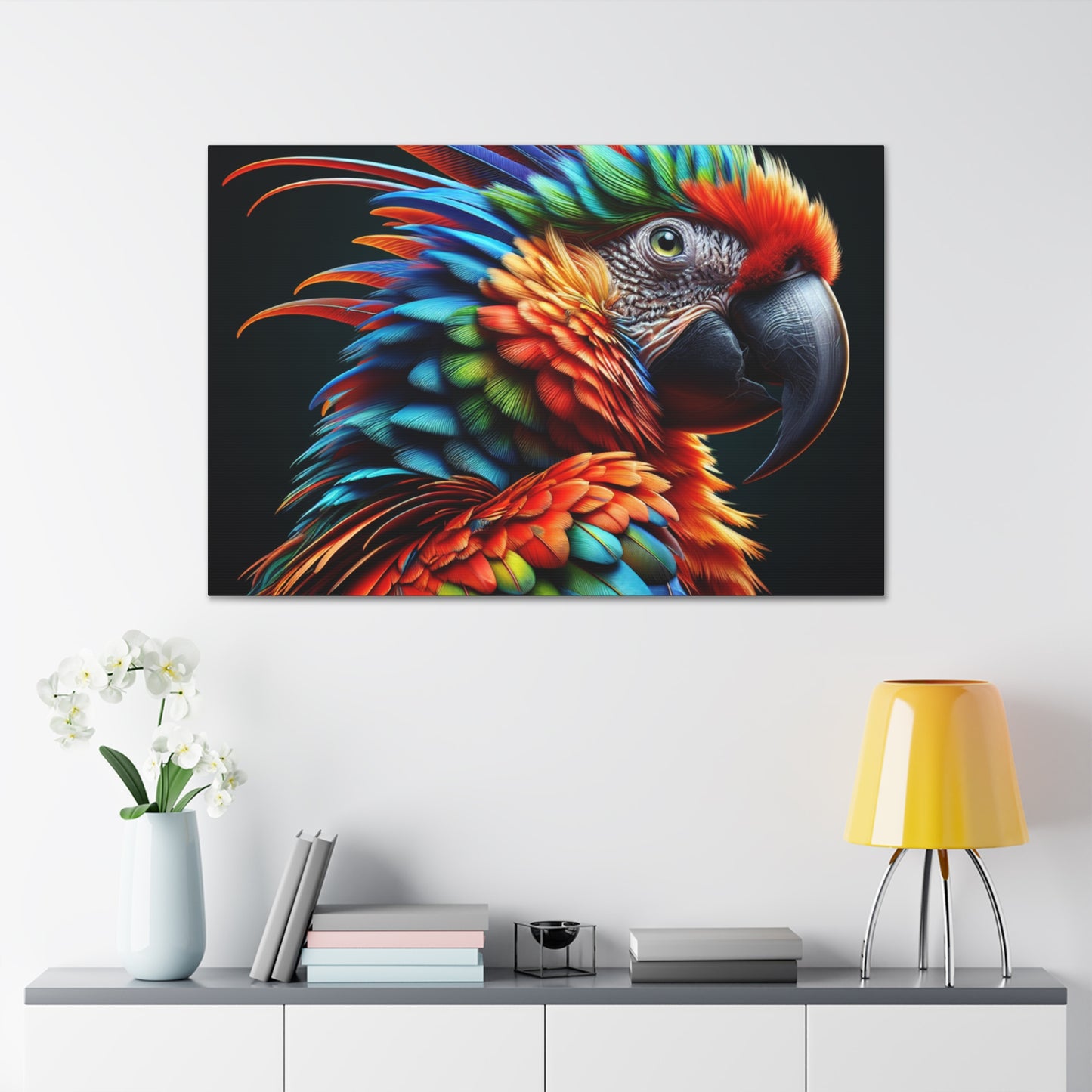 "Elegant Parrot 4K Focus"