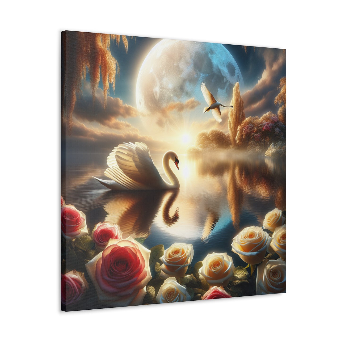 "Swan Serenade"- Canvas