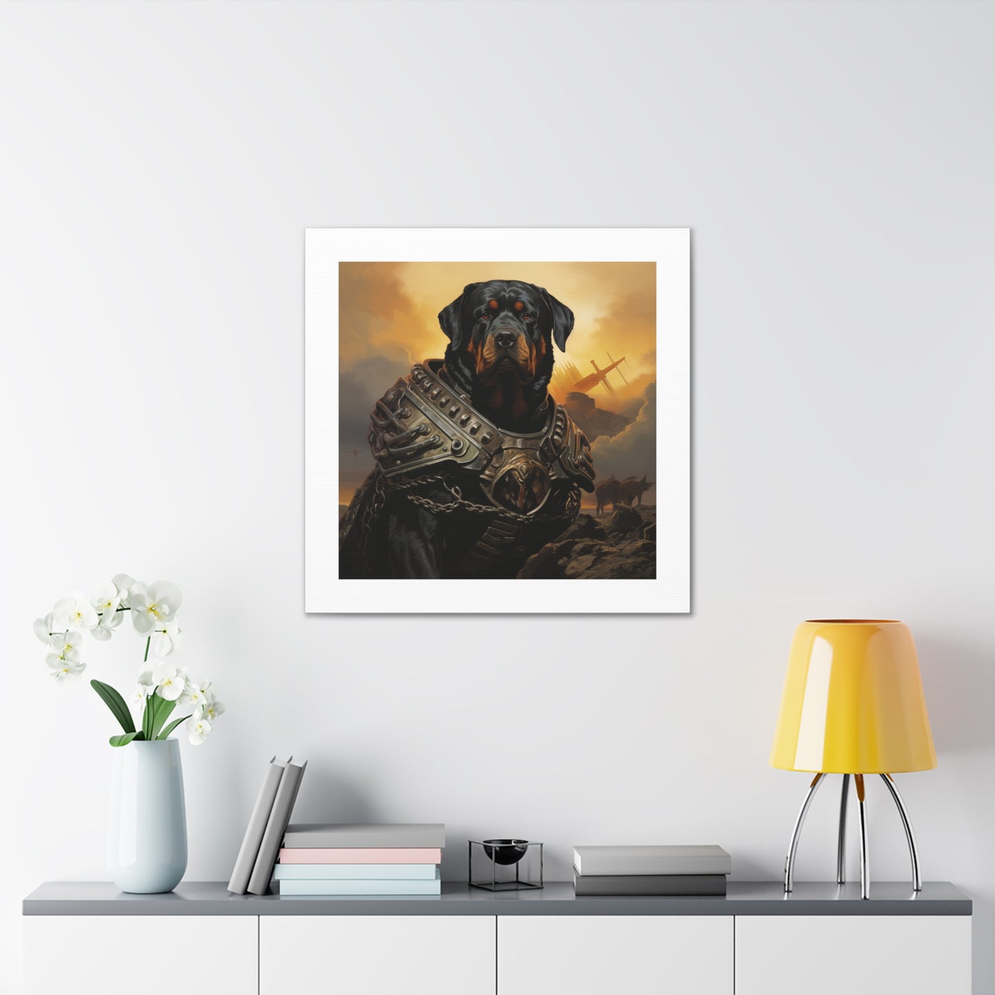 "Fearsome Rottweiler War-Print"