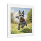 Joyful Schnauzer Canvas Print