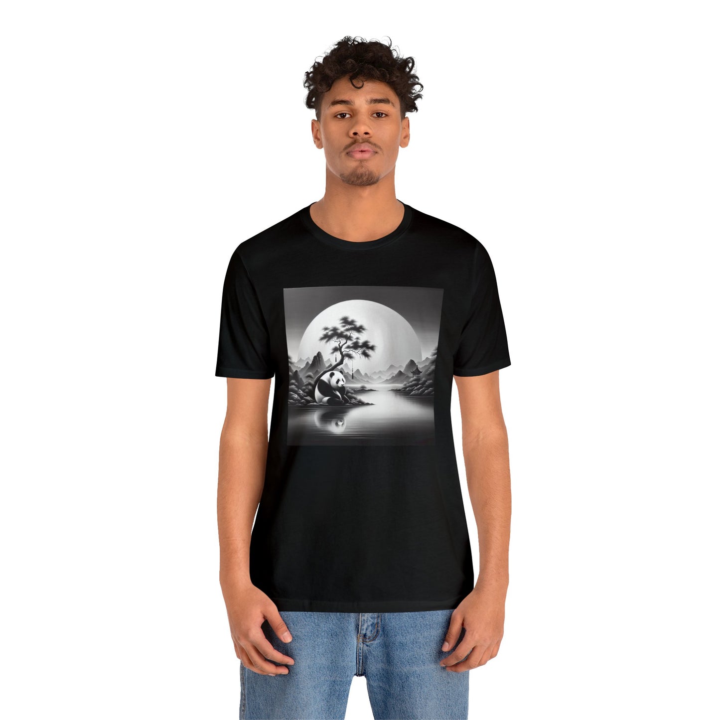 "Majestic Moonlit Panda"-  Tshirt