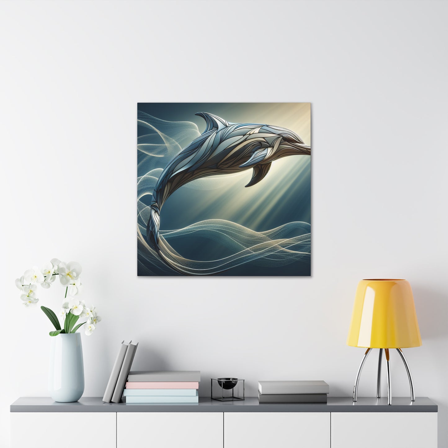 "Dolphin Prism"- Canvas