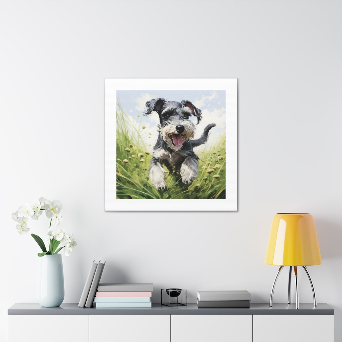 Jolly Schnauzer Pasture Print