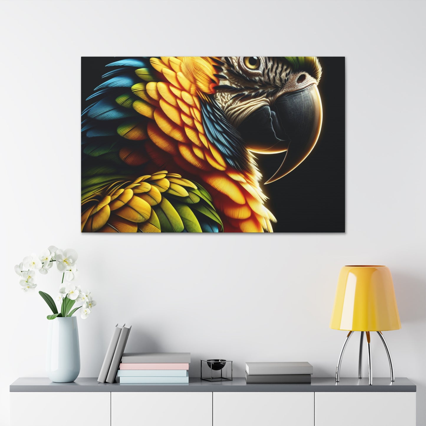 "4K Tropical Parrot Elegance"