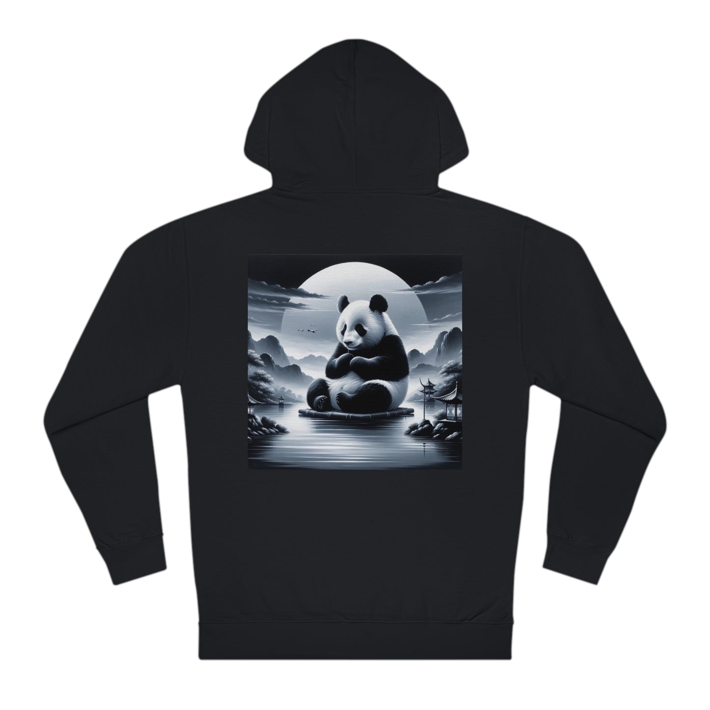 "Moonlit Panda Serenity"-  Hoodie