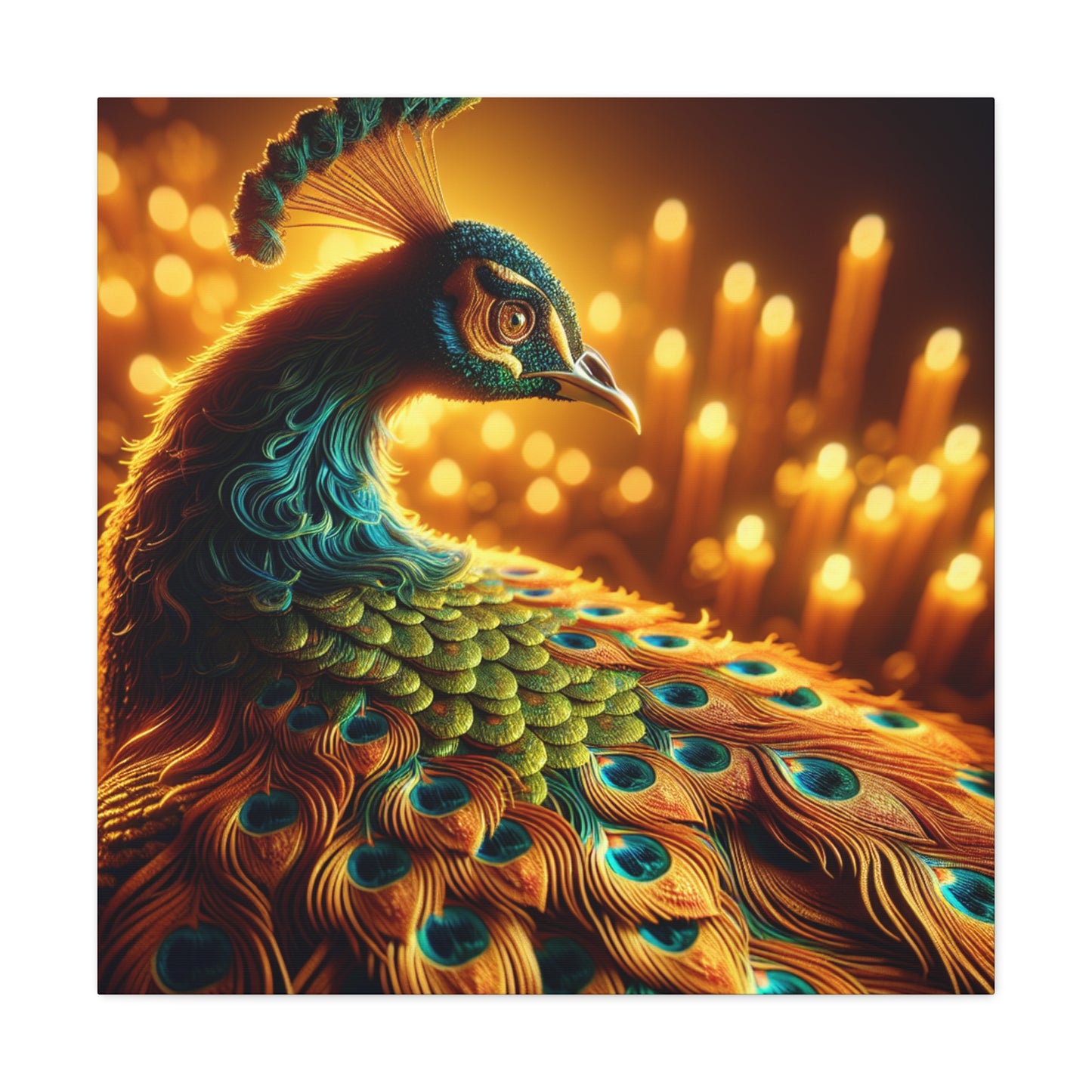 Peacock 8K Enchanted Canvas