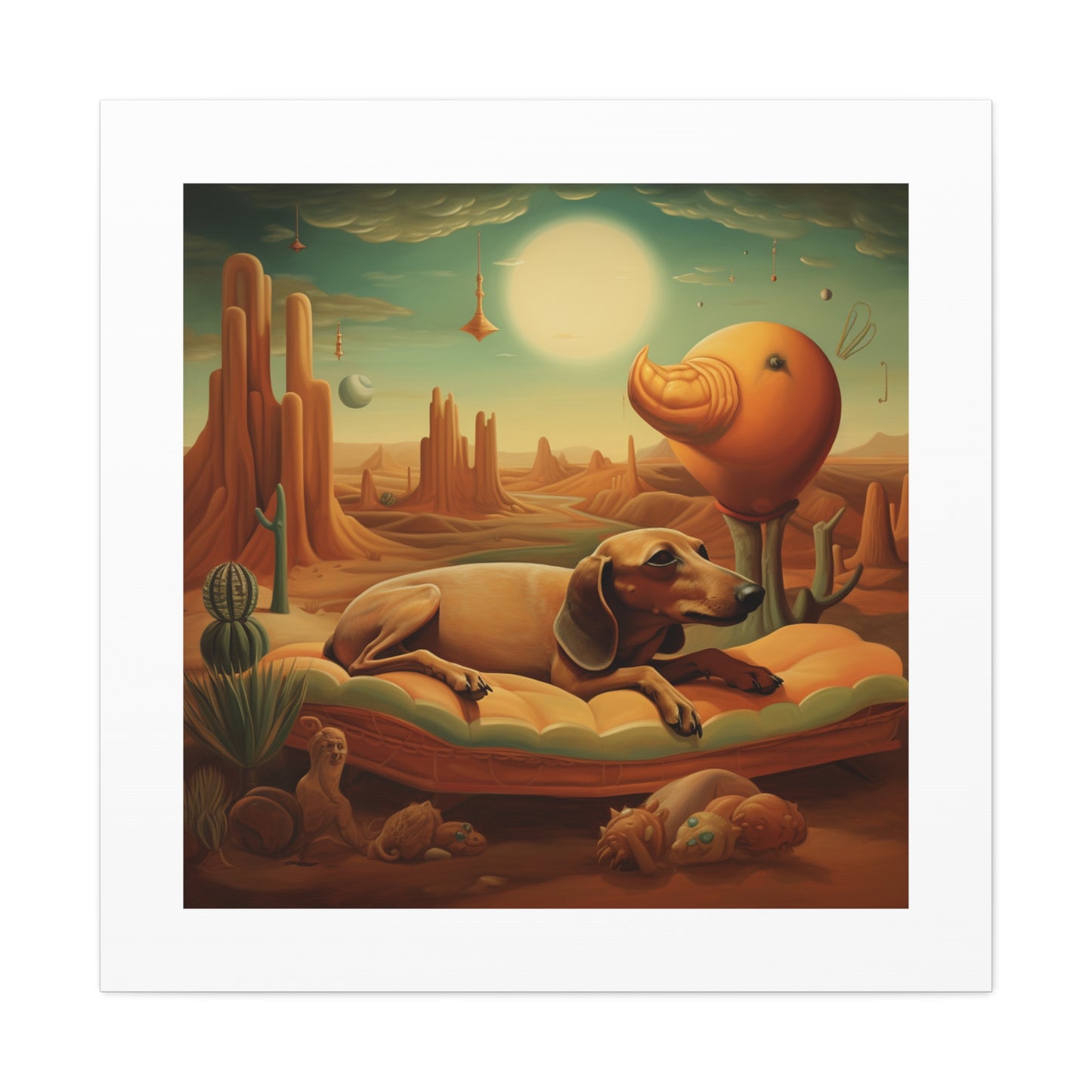 Dreamy Dachshund Desert Print