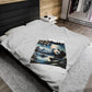 "Moonlit Panda Majesty" -Blanket