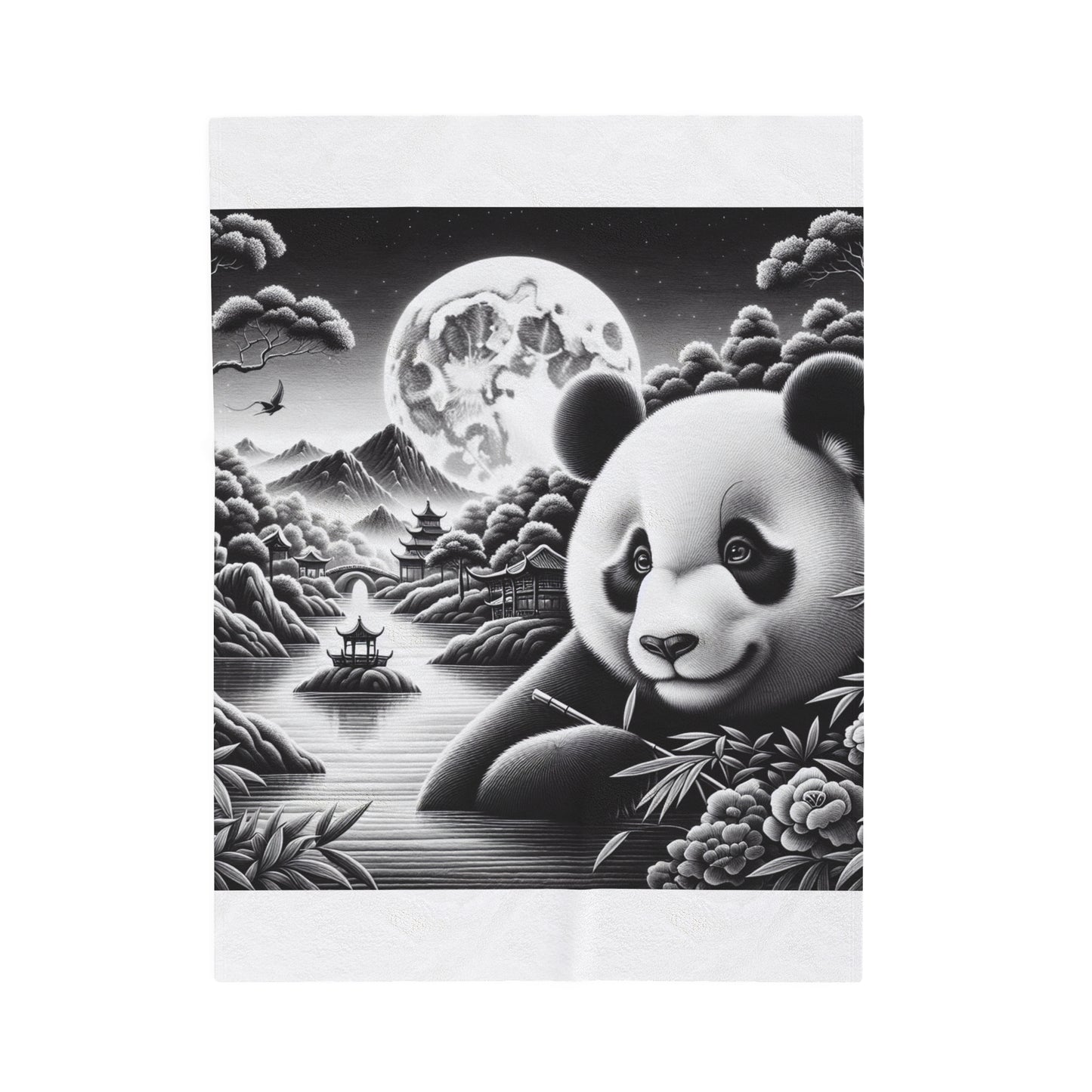 Serene Moonlit Harmony -Blanket