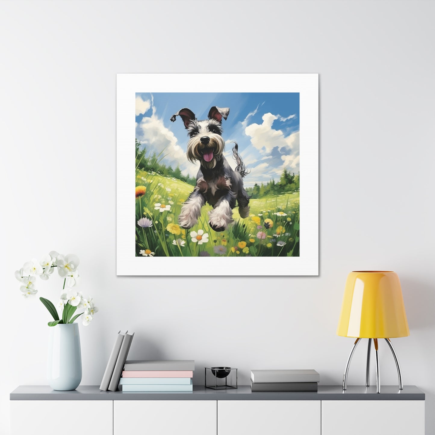 Miniature Schnauzer Pasture Print