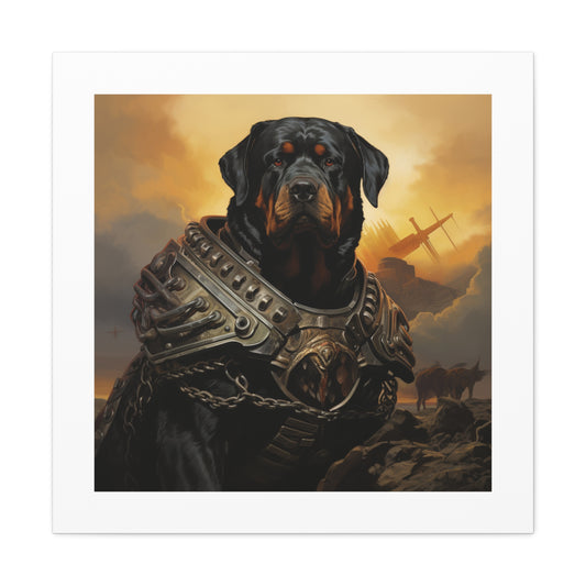 "Fearsome Rottweiler War-Print"