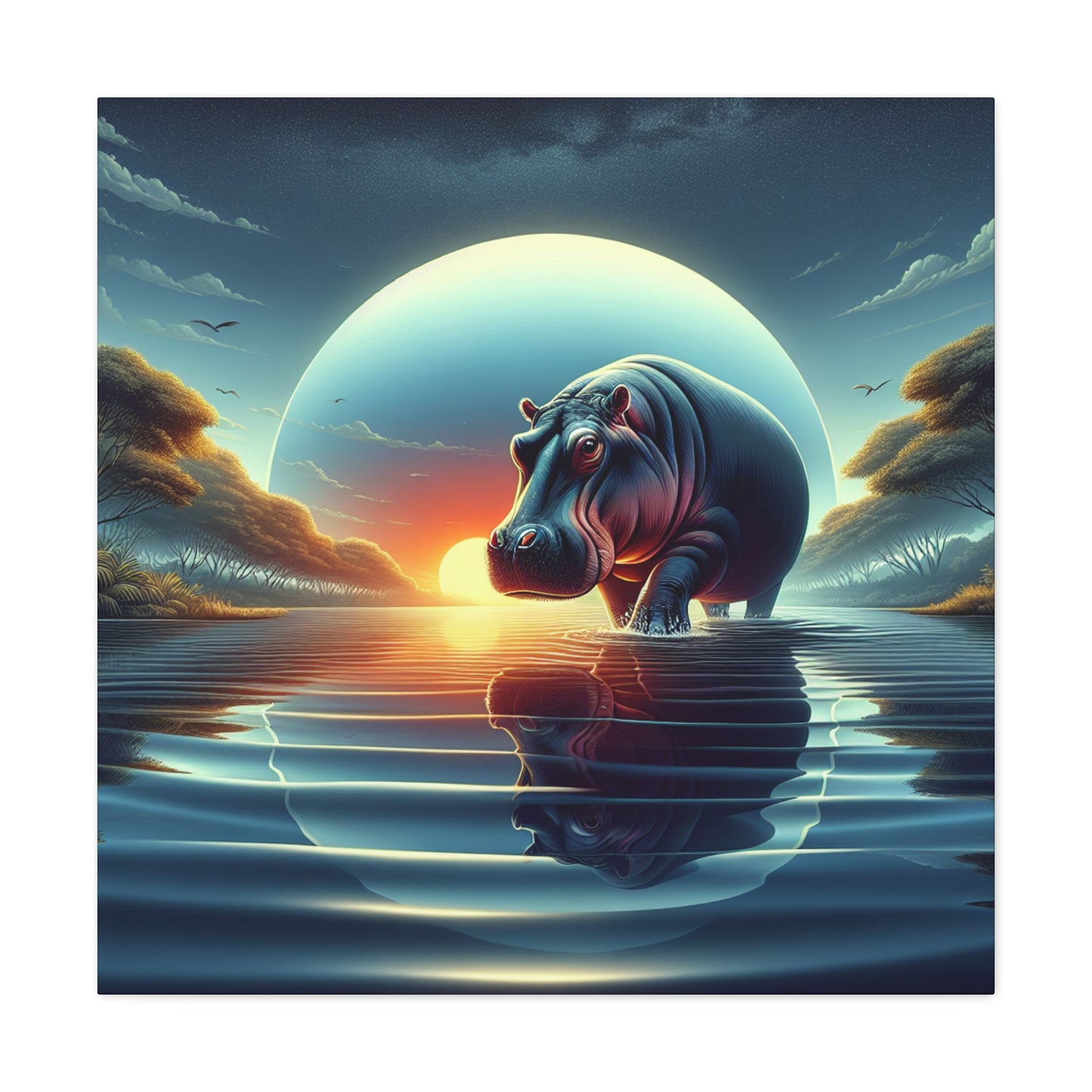 "Hippo Twilight Majesty"