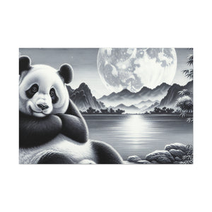 "Panda Moonlight"- Canvas