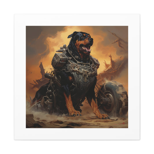 Armored Rottweiler Warfare Print