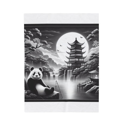 "Panda's Lunar Majesty" -Blanket