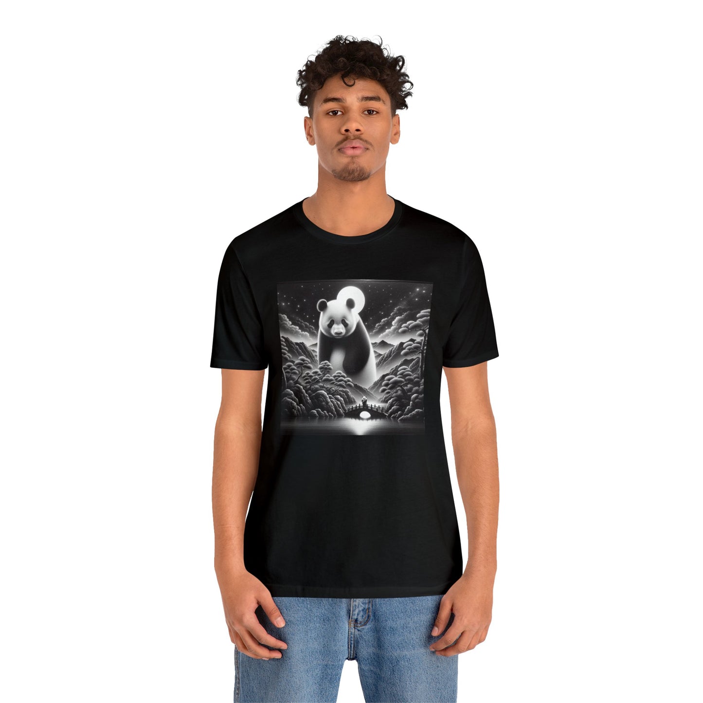 "Majestic Moonlit Panda"-  Tshirt