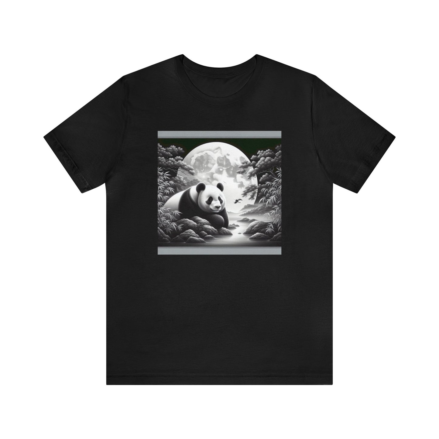 "Moonlit Zen: Panda Majesty"-  Tshirt